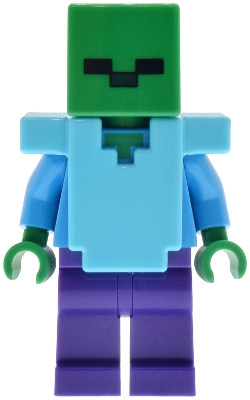 Zombie - Dark Purple Legs, Medium Azure Armor – МАЙНКРАФТ