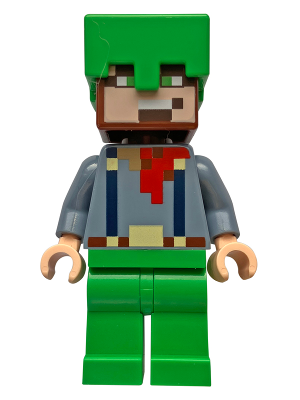 Hero - Sand Blue Torso, Bright Green Legs and Helmet – МАЙНКРАФТ