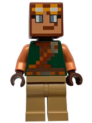 Hero - Dark Green Torso, Dark Tan Legs, Bright Light Orange Goggles – МАЙНКРАФТ