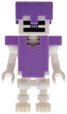 Skeleton, Minecraft - Medium Lavender Armor and Helmet – МАЙНКРАФТ