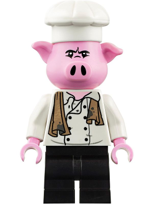 Pigsy - White Chef Jacket with Dirty Towel, Black Medium Legs – МОНКИ КИД