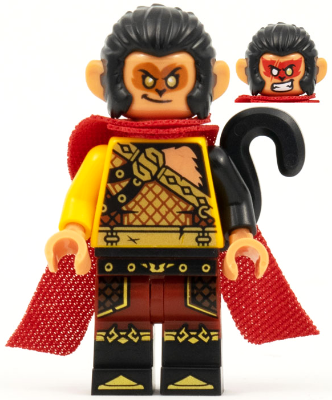 Evil Macaque - Gold and Dark Red Amor, Red Cape – МОНКИ КИД