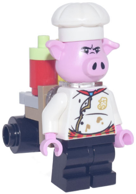 Pigsy - White Chef Jacket, Black Medium Legs, Portable Kitchen – МОНКИ КИД