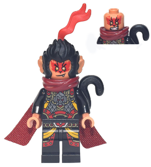 Evil Macaque - Black and Red Armor, Dark Red Cape, Monkey Tail – МОНКИ КИД