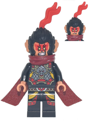 Evil Macaque - Black and Red Armor, Dark Red Cape, Cat Tail – МОНКИ КИД