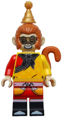 Monkey King - Yellow Robe, Black Bandana, Pearl Gold Party Hat – МОНКИ КИД