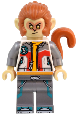 Monkey King - White Jacket, Flat Silver Legs – МОНКИ КИД