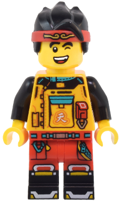 Monkie Kid - Bright Light Orange Racing Suit, Red Legs – МОНКИ КИД