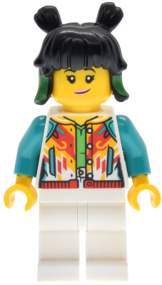 Mei - White Jacket with Buttons, White Legs – МОНКИ КИД