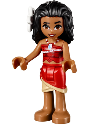 Moana - Mini Doll, Red Skirt, White Flower – ДИСНИ