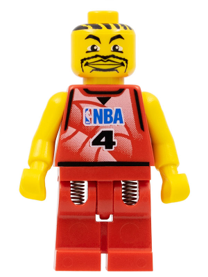 NBA Player, Number 4 with Red Legs – СПОРТ