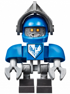 Clay Bot - Blue Shoulders, Flat Silver Visor – НЕКСО РИЦАРИ