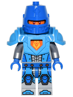 Royal Soldier / King's Guard - Blue Helmet with Eye Slit, Dark Azure Armor, Blue Hands – НЕКСО РИЦАРИ