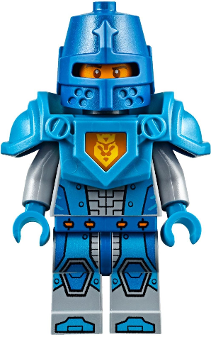 Royal Soldier / King's Guard - Blue Helmet with Eye Slit, Dark Azure Armor and Hands – НЕКСО РИЦАРИ