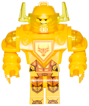 Axl - Trans-Yellow Visor, Bright Light Orange Torso (Ultimate Axl) – НЕКСО РИЦАРИ