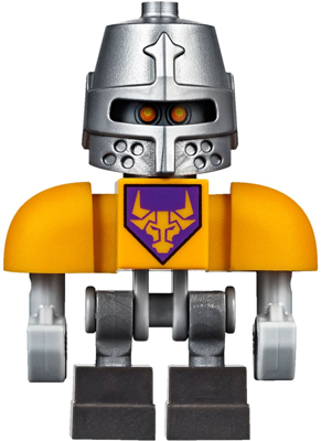 Axl Bot - Bright Light Orange Shoulders, Flat Silver Helmet – НЕКСО РИЦАРИ