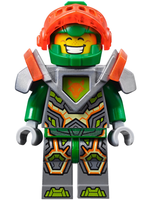 Aaron Fox - Trans-Neon Orange Visor, Flat Silver Armor – НЕКСО РИЦАРИ