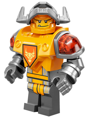 Axl - Flat Silver Visor, Bright Light Orange Torso (Battle Suit Axl) – НЕКСО РИЦАРИ