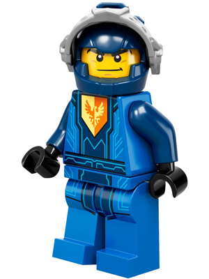 Clay Moorington - Dark Blue Helmet, Flat Silver Visor (Battle Suit Clay) – НЕКСО РИЦАРИ