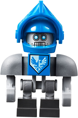 Clay Bot - Dark Bluish Gray Shoulders, Blue Visor – НЕКСО РИЦАРИ