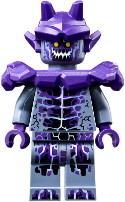 Stone Stomper - Fully Cracked Open Chest and Legs, Open Mouth, Dark Purple Gargoyle Horns and Shoulder Pads Armor – НЕКСО РИЦАРИ