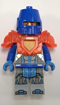 Royal Soldier / King's Guard - Blue Helmet with Eye Slit, Trans-Neon Orange Armor – НЕКСО РИЦАРИ