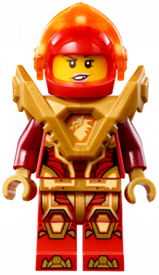 Macy Halbert - Trans-Neon Orange Visor, Pearl Gold Armor – НЕКСО РИЦАРИ