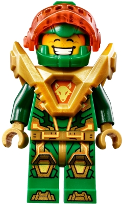 Aaron Fox - Trans-Neon Orange Visor, Pearl Gold Armor – НЕКСО РИЦАРИ