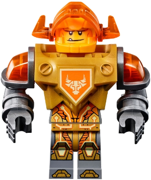 Axl - Trans-Neon Orange Visor, Pearl Gold Torso – НЕКСО РИЦАРИ