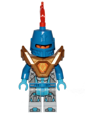 Royal Soldier / King's Guard - Blue Helmet with Eye Slit, Pearl Gold Armor – НЕКСО РИЦАРИ