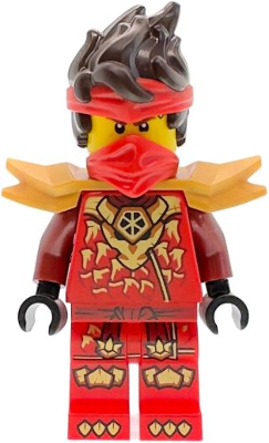 Kai - Dragons Rising, Tunic with Dragon Head, Hair, Wide Pearl Gold Shoulder Armor – НИНДЖАГО