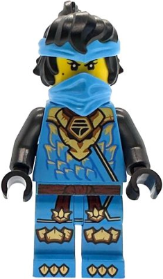 Nya - Dragons Rising, Tunic with Dragon Head, Hair, Wide Pearl Gold Shoulder Armor – НИНДЖАГО
