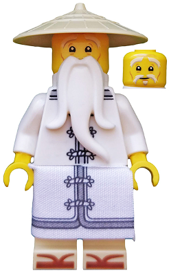 Sensei Wu - The LEGO Ninjago Movie, White Robe, Zori Sandals – ЛЕГО НИНДЖАГО ФИЛМЪТ