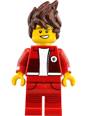 Kai - The LEGO Ninjago Movie, Hair, Red Legs and Jacket, Bandage on Forehead – ЛЕГО НИНДЖАГО ФИЛМЪТ