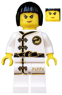Nya - White Wu-Cru Training Gi, Black Bob Cut Hair – НИНДЖАГО