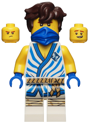 Jay - Legacy, White Tunic with Blue Trim and Stripes – НИНДЖАГО