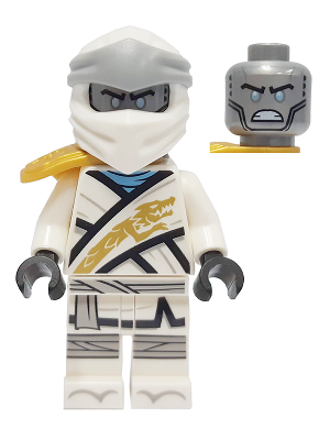 Zane - Legacy, Pearl Gold Armor Shoulder Pad, Flat Silver Head – НИНДЖАГО
