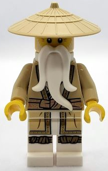 Wu Sensei - Legacy, Tan Robe, Braided Ponytail – НИНДЖАГО