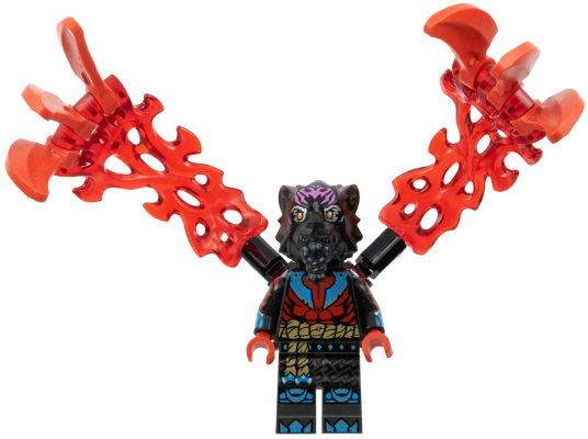 Lord Ras - Dark Pink Markings, Red Muscles, Energy Claws – НИНДЖАГО
