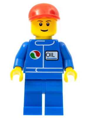 Octan - Blue Oil, Blue Legs, Red Short Bill Cap, Reddish Brown Eyebrows – ГРАДСКИ