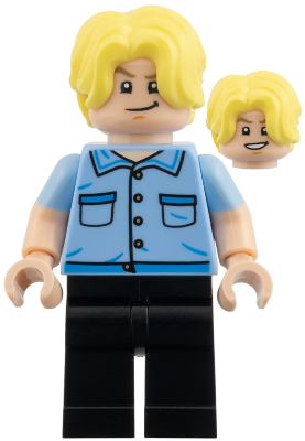 Sanji Vinsmoke - Bright Light Blue Shirt, Black Legs – УАН ПИЙС