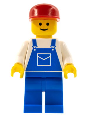 Overalls Blue with Pocket, Blue Legs, Red Cap – ГРАДСКИ