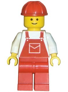 Overalls Red with Pocket, Red Legs, Red Construction Helmet – ГРАДСКИ