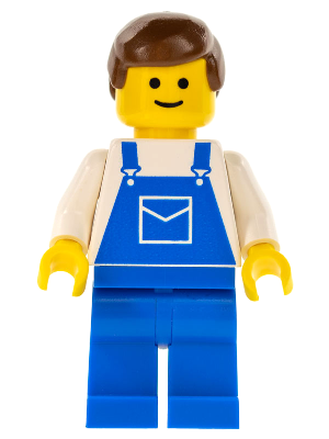 Overalls Blue with Pocket, Blue Legs, Brown Male Hair – ГРАДСКИ