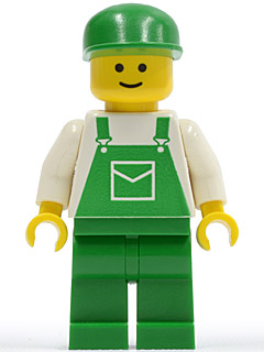 Overalls Green with Pocket, Green Legs, Green Cap, Standard Grin – ГРАДСКИ