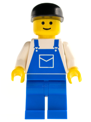 Overalls Blue with Pocket, Blue Legs, Black Cap – ГРАДСКИ