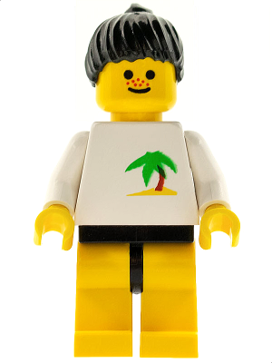 Palm Tree - Yellow Legs, Black Ponytail Hair – ГРАДСКИ