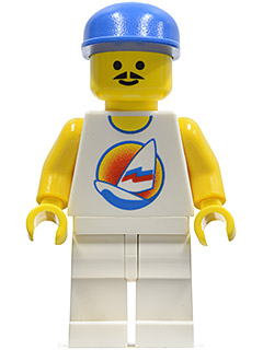 Surfboard on Ocean - White Legs, Blue Cap, Reissue Torso – ГРАДСКИ