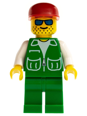 Jacket Green with 2 Large Pockets - Green Legs, Red Cap – ГРАДСКИ