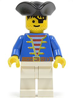 Pirate Blue Jacket White Legs, Black Pirate Triangle Hat – ПИРАТИ